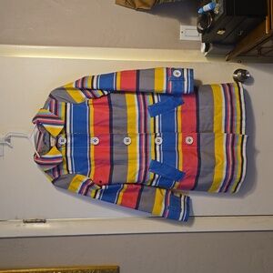 Like new Boden size 10 Anya Rain jacket coat striped